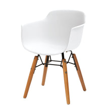Load image into Gallery viewer, Heavy Duty Plastic And Wood Juvenile Side Chairs (Set of 4) - White