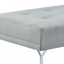 Load image into Gallery viewer, Velvet Sofa And Toss Pillow With Black Legs - Gray