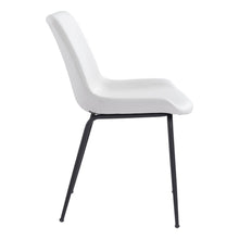 Load image into Gallery viewer, Faux Leather Upholstered Dining Side Chairs (Set of 2) - White
