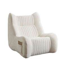 Load image into Gallery viewer, Bean Bag Chair For Adults, Lazy Floor Sofa Couch Memory Foam Bean Bag Sofas Chenille Fabric Reading Chair Comfortable Corner Lounge Sofa For Living Room - White