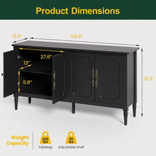 Load image into Gallery viewer, Vintage Buffet Cabinet With Adjustable Shelves