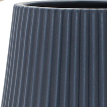 Load image into Gallery viewer, Geometric Round Pot Planters (Set of 2) - Blue / Beige
