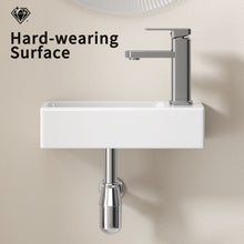 Load image into Gallery viewer, Wall Mounted Bathroom Sink With Faucet And Drain