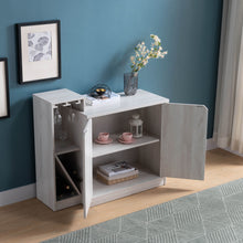 Load image into Gallery viewer, Bar Cabinet, Wine Bottle Storage Display Kitchen Cabinet, Holds 4 Wine Bottles - White Oak