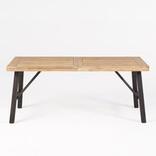 Load image into Gallery viewer, Outdoor Dining Set With 2 Bench And 1 Dining Table - Light Brown