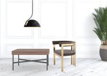 Load image into Gallery viewer, Velvet And Gold Arm Chair - Gray