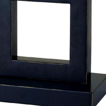 Load image into Gallery viewer, Open Square Table Lamp With White Rectangle Shade - Bronze