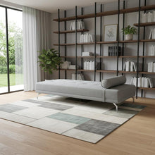 Load image into Gallery viewer, Velvet Sofa And Toss Pillow With Black Legs - Gray