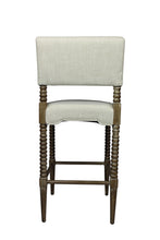 Load image into Gallery viewer, Solid Wood Bar Height Bar Chair - Off White / Brown