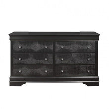 Load image into Gallery viewer, Solid Wood Six Drawer Double Dresser - Metallic Gray