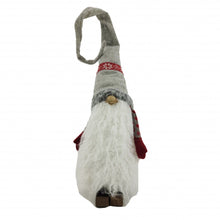 Load image into Gallery viewer, Winter Gnome With Snowflakes - Red / Gray / Snow