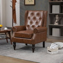 Load image into Gallery viewer, Modern Accent Armchair With Sturdy Wood Legs