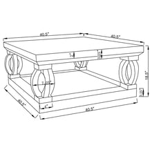 Load image into Gallery viewer, Shannon - Square Coffee Table - Silver