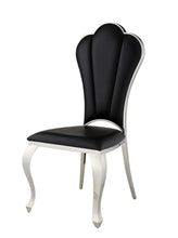 Load image into Gallery viewer, Faux Leather Upholstered Dining Side Chairs (Set of 2) - Black