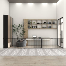 Load image into Gallery viewer, Adjustable Safety Gate Play Yard Metal Doorways Fireplace Fence Christmas Tree Fence Gate For House Stairs Gate Prohibited Area Fence