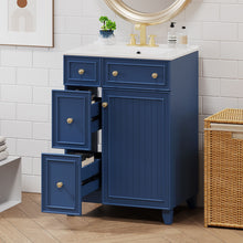 Load image into Gallery viewer, Transitional Style Bathroom Vanity Cabinet With Ceramic Sink