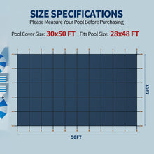 Load image into Gallery viewer, Swimming Pool Safety Cover For Rectangular Underground Pools - Blue