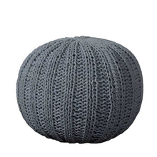 Load image into Gallery viewer, Cotton Round Ottoman - Gray
