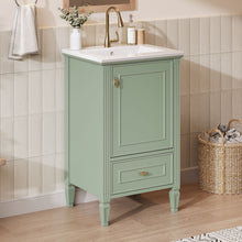 Load image into Gallery viewer, Retro Bathroom Vanity With Sink