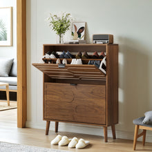 Load image into Gallery viewer, Medieval - Independent Shoe Cabinet With 2 Flip Drawers