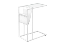 Load image into Gallery viewer, Modern Metal And Glass TV Table - White