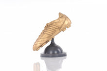 Load image into Gallery viewer, Soccer Shoe Tabletop Sculpture - Gold / Black