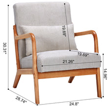 Load image into Gallery viewer, Accent Arm Chair With Pillow Upholstered