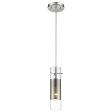 Load image into Gallery viewer, Glass And Mesh Shade Hanging Light - Silver