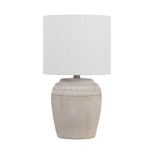 Load image into Gallery viewer, Gourd Table Lamps With Drum Shades (Set of 2) - White