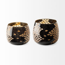 Load image into Gallery viewer, Abstract Cylinder Table Vase (397576) - Gold
