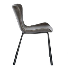 Load image into Gallery viewer, Upholstered Leather Dining Chairs (Set of 2) - Gray