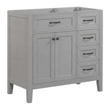 Load image into Gallery viewer, Modern Bathroom Vanity Base Only, 2 Doors And 3 Drawers