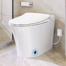 Load image into Gallery viewer, Luxury Smart Toilet With Dryer And Warm Water, Elongated Bidet Toilet With Heated Seat, With Remote Control, Led Night Light, Power Outage Flushing, Soft Close Cover - White
