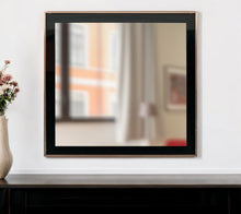 Load image into Gallery viewer, 39" Framed Accent Mirror - Black / Rose Gold