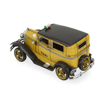 Load image into Gallery viewer, Hand Painted 1931 Taxi Model Car - Yellow / Black