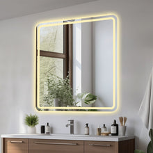 Load image into Gallery viewer, LED Bathroom Mirror, Anti Explosion Glass, Rust Resistant, Anti Fog, Tri Color