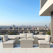 Load image into Gallery viewer, Stylish Modular Wicker Patio Seating Group