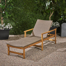Load image into Gallery viewer, Hampton - Style Wood And Wicker Chaise Lounge With Adjustable Features And Natural - Natural