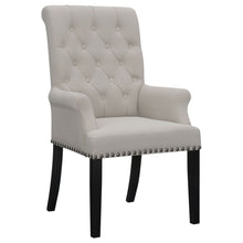 Load image into Gallery viewer, Norwich - Dining Arm Chair With Button Tufting And Rolled Top