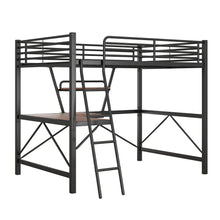 Load image into Gallery viewer, Loft Bed With Desk And Shelf, Modern Design
