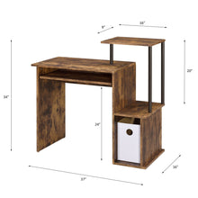 Load image into Gallery viewer, Lyphre - Computer Desk - Weathered Oak / Black
