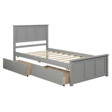 Load image into Gallery viewer, Platform Storage Bed With 2 Wheel Base Drawers