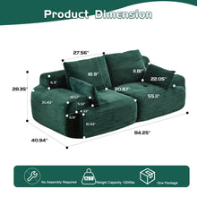 Load image into Gallery viewer, 2 Seater Large Sectional Couches For Living Room