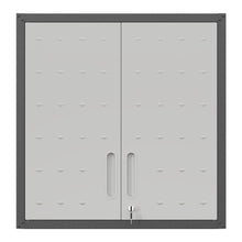 Load image into Gallery viewer, Metal Wall Mounted Tool Storage Cabinet With 2 Locking Doors, Adjustable Shelf, And Drawer