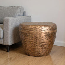 Load image into Gallery viewer, 18" Metal Round End Table - Copper