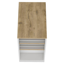 Load image into Gallery viewer, 36" Wood Kitchen Island With Storage - White