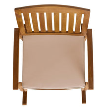 Load image into Gallery viewer, Acacia Wood Outdoor Patio Rocking Chair With Cushion (Set of 2) - Natural / Cream