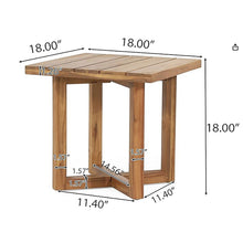 Load image into Gallery viewer, Ella - Square Side Table With Cross Stretcher Base