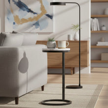 Load image into Gallery viewer, Cerro - Round Accent Table - Antique Bronze / White Marble