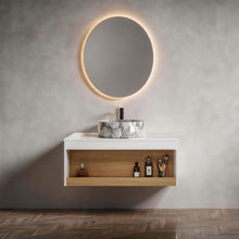 Load image into Gallery viewer, Floating Bathroom Vanity With Vessel Sink